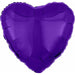 18-Inch Metallic Purple Heart Foil Balloon