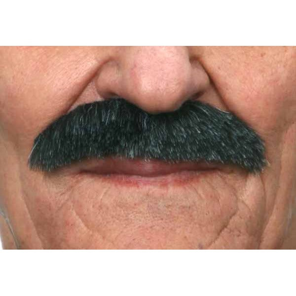 Black and Grey Clark Gable Self-Adhesive Costume Moustache
