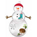 Woodland Snowman 38-Inch Foil Balloon