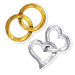 MINI WEDDING CUTOUT 10/PKG 5"