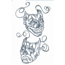 Tinsley Transfers Now and Later Prison Temporary Tattoo