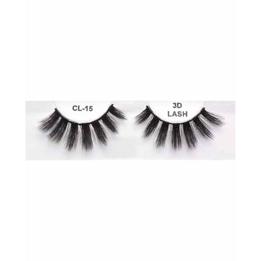 Black 3D Faux Mink Eyelashes, Style #15