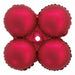 17 Inch Matte Red Foil Quad Balloon