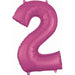 Pink Number 2 Balloon, 26 Inch
