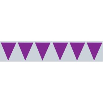 Purple Pennant Banner, 11 Inches x 12 Feet