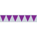 Purple Pennant Banner, 11 Inches x 12 Feet