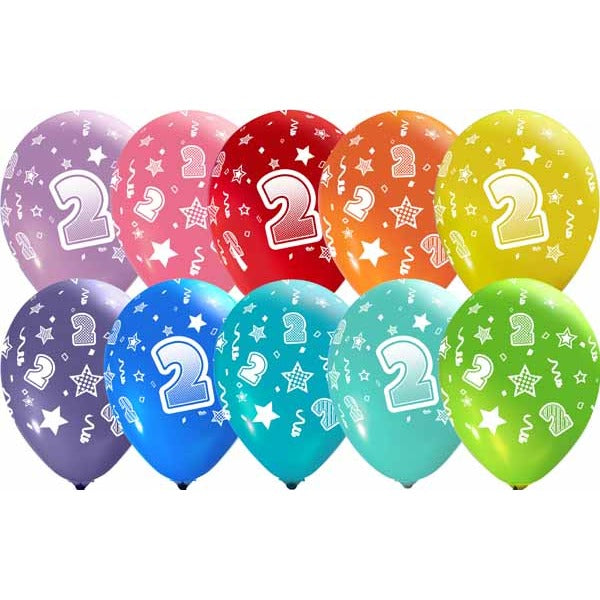 #2 NUMBERS-ALL-OVER 12" TRENDY ASST 50/B