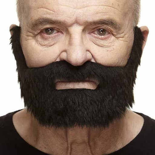 Black Costume Moustache and Beard, 24 x 15 cm