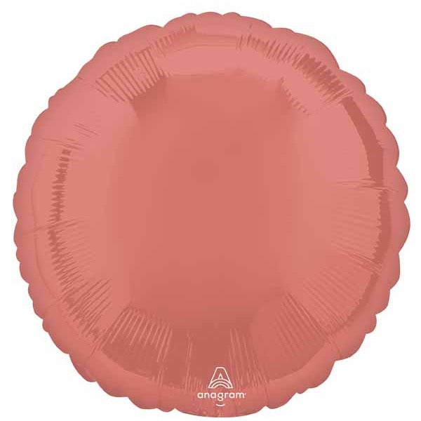 18 Inch Coral Round Foil Balloon