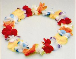 36 Inch Pastel Silk Flower Lei