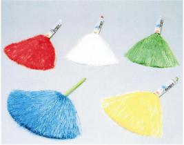 White Plastic Pom-Pom Shaker, No Handle