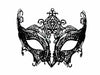 Black Metal Masquerade Mask
