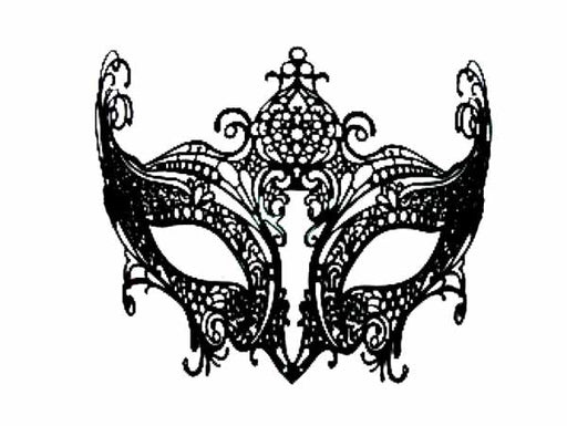 Black Metal Masquerade Mask
