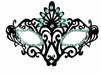 Plastic Masquerade Face Mask with Ribbon Tie