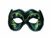 Black and Gold Vinyl Look Masquerade Mask