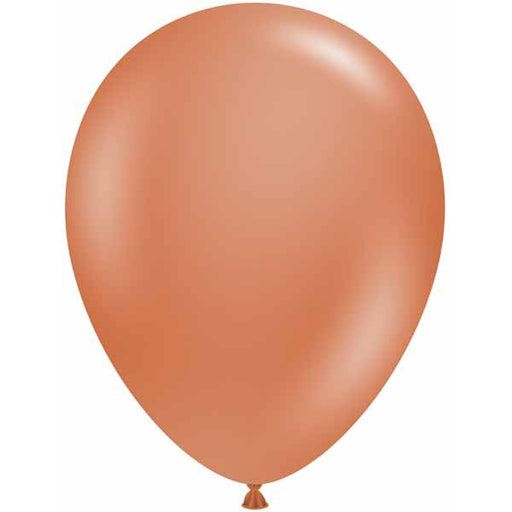 TUFTEX 5-Inch Burnt Orange Latex Balloons, 50 Count