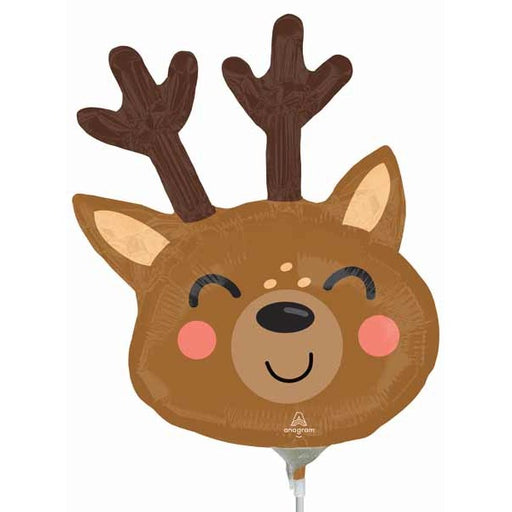 North Pole Reindeer Mini Shape Foil Balloon