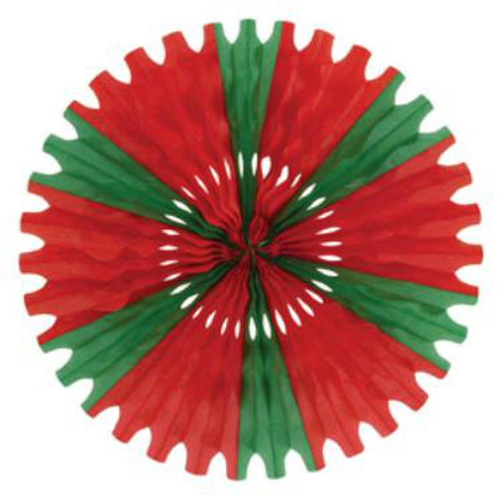 25" Dual-Color Bulk Fan In Red And Green