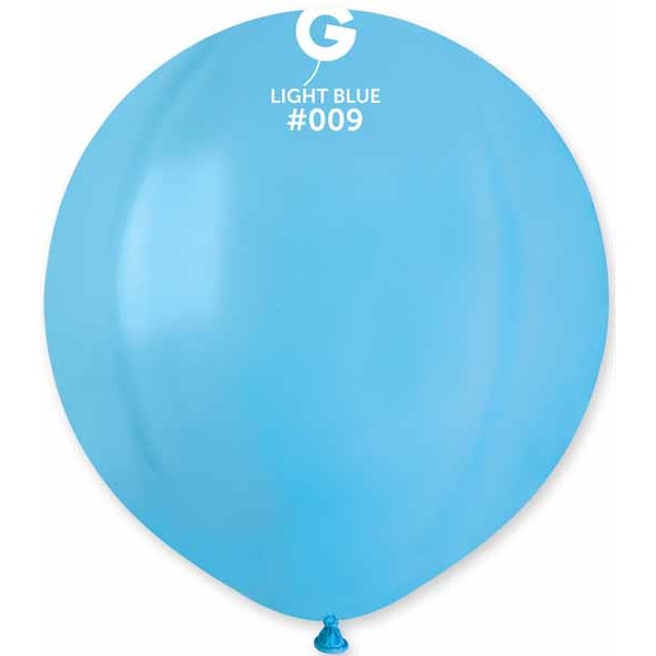 Gemar 19" Light Blue Latex Balloons, 25 Count