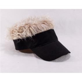 Black Visor with Blonde Hair