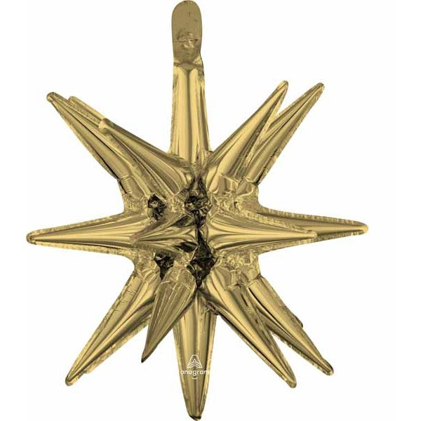 20" White Gold Magic Star Foil Balloon