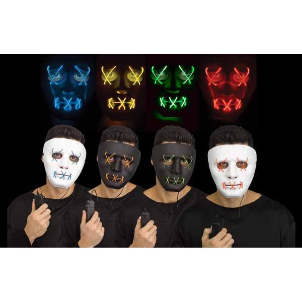 Illumo Black Mask with Green String