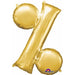 36-Inch Gold Percent Sign Foil Balloon