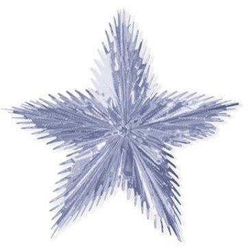 24-Inch Silver Leaf Starburst Decoration