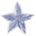 24-Inch Silver Leaf Starburst Decoration