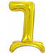 26" Freestanding Gold Number 7 For Events And Parties