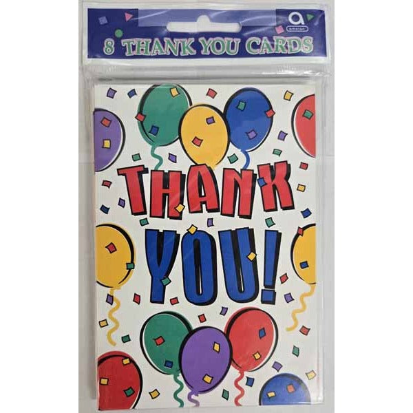 Balloon Party Thank You, 8 Pack