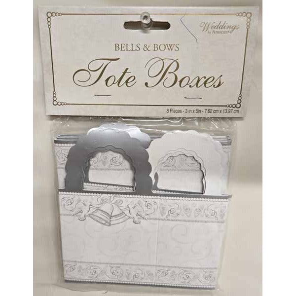 Bells & Bows Wedding Favor Tote Box
