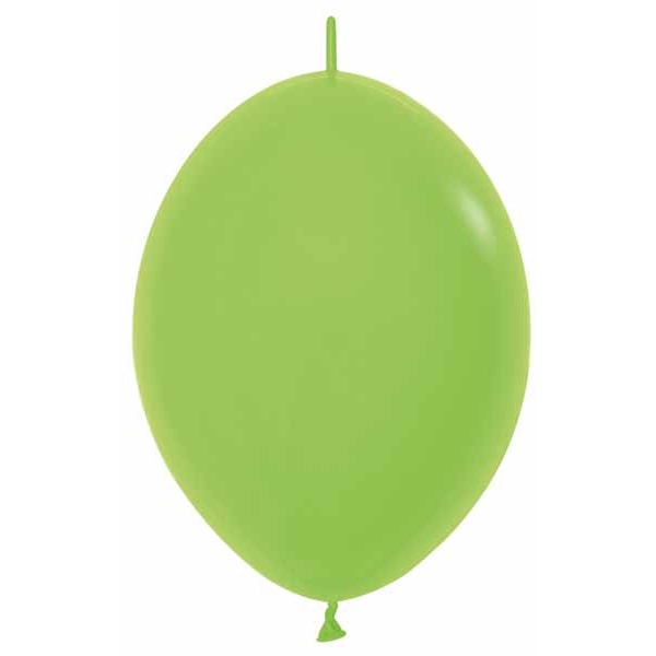 Sempertex Lime Green 6-Inch Link-O-Loon Latex Balloons, 50 Pack