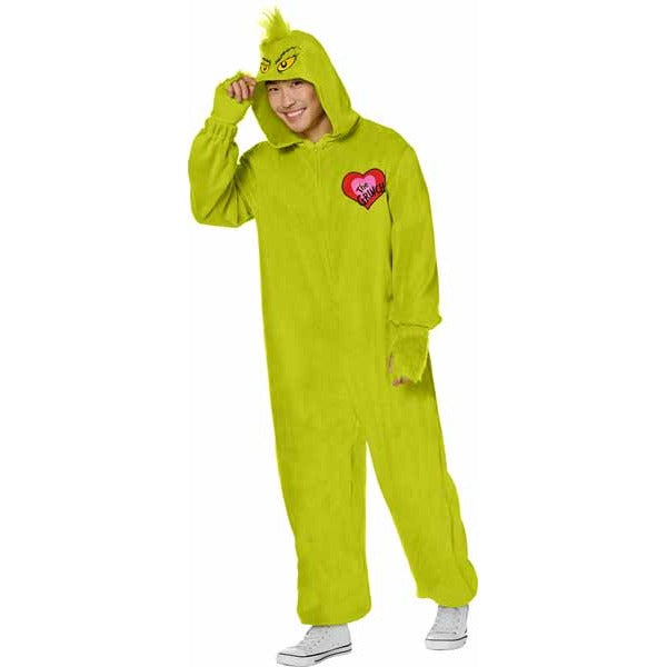 The Grinch Adult Jumpsuit Costume, XL
