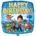 18-Inch Paw Patrol Happy Birthday Square Foil Balloon