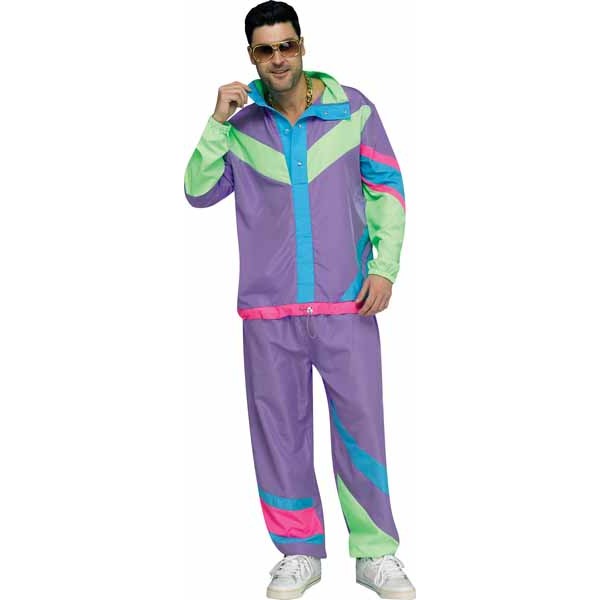 Hip 80s Tracksuit Plus Size Costume