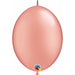 Qualatex Rose Gold 12-Inch QuickLink Latex Balloons, 50 Count