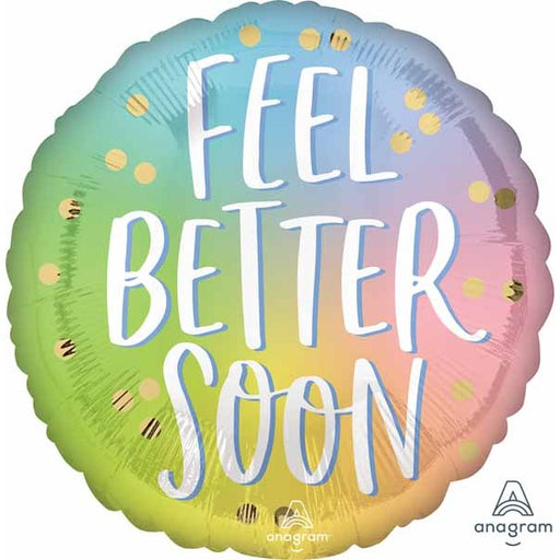 Feel Better Ombre 18" Round Foil Balloon