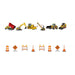 Construction Party Streamer Set, 5 ft