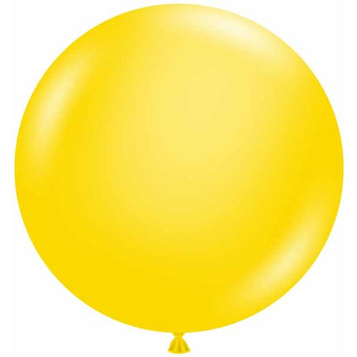 TUFTEX 24-Inch Standard Yellow Latex Balloons, 25 Count