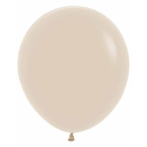 Sempertex White Sand 18" Latex Balloons, 25 Count