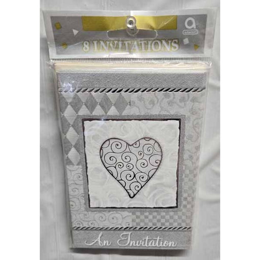 Platinum Wedding Invitations, 8 Pack