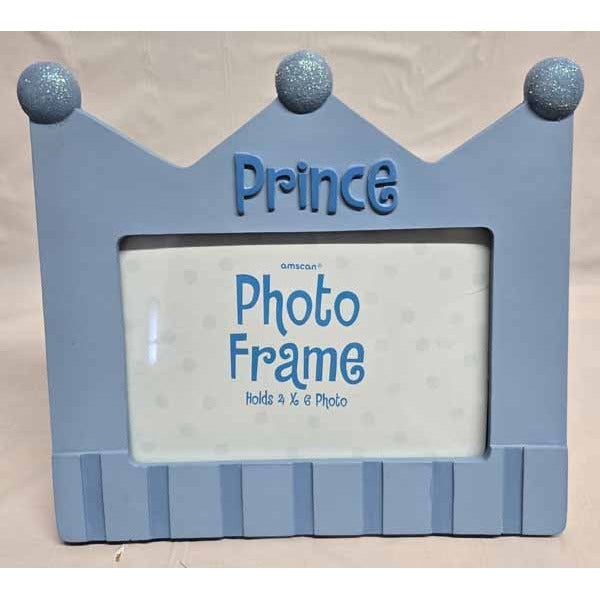 7"X7.5" BOY'S 1ST BDAY RESIN FRAME 6CS