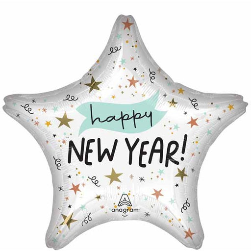 Noon Year Happy New Year 19" Star Foil Balloon