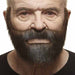 MOUSTACHE & BEARD BR OWN/RED 24CM X 16CM