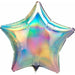Iridescent Pastel Rainbow Star Foil Balloon, 19 Inch