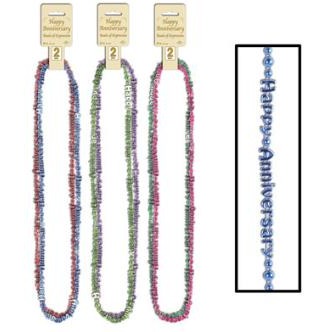 HAPPY ANNIVERSARY BEADS (2/CD) 36"