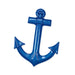 Blue Plastic Ship's Anchor Decoration