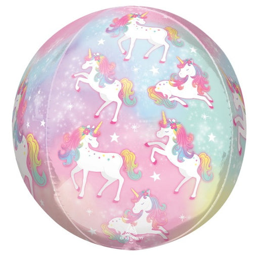Enchanted Unicorn Orbz Foil Balloon