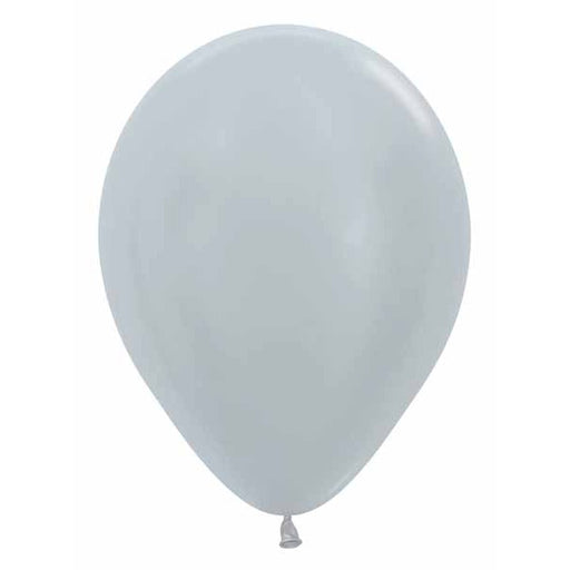 Sempertex 11-Inch Satin Silver Latex Balloons, 50 Count
